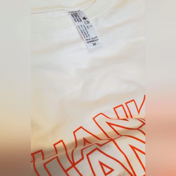 Thank You Women's Graphic Short Sleeve T-Shirt Size Medium - Picture 3 of 5